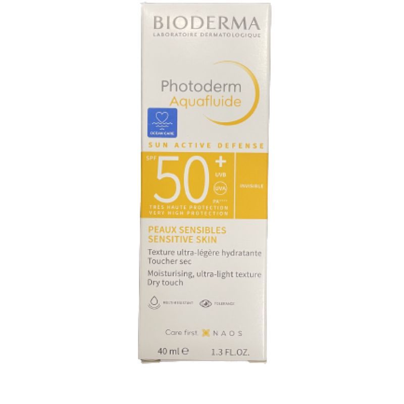 BIODERMA - SUN ACTIVE DEFENSE - Photoderm aquafluide 50+ invisible (peaux sensibles)