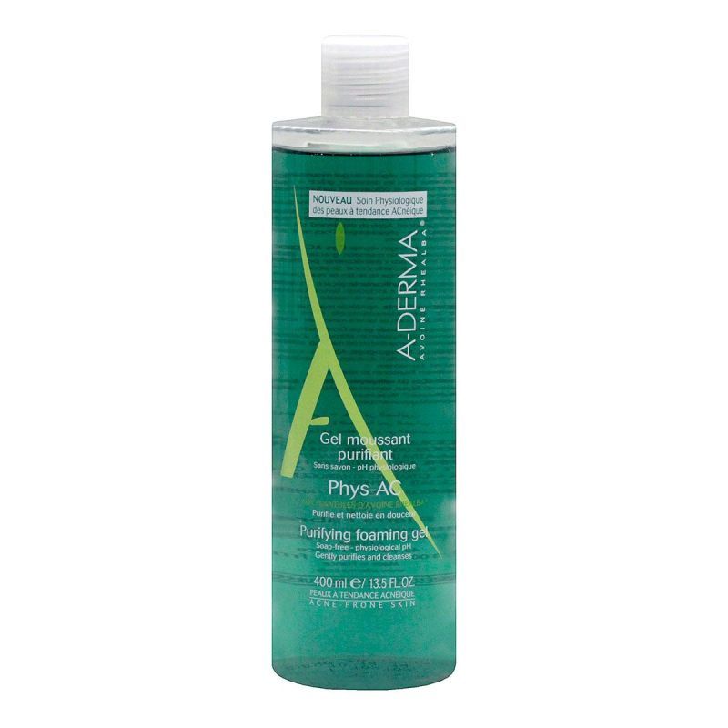 A-derma Phys-Ac gel moussant purifiant 400mL