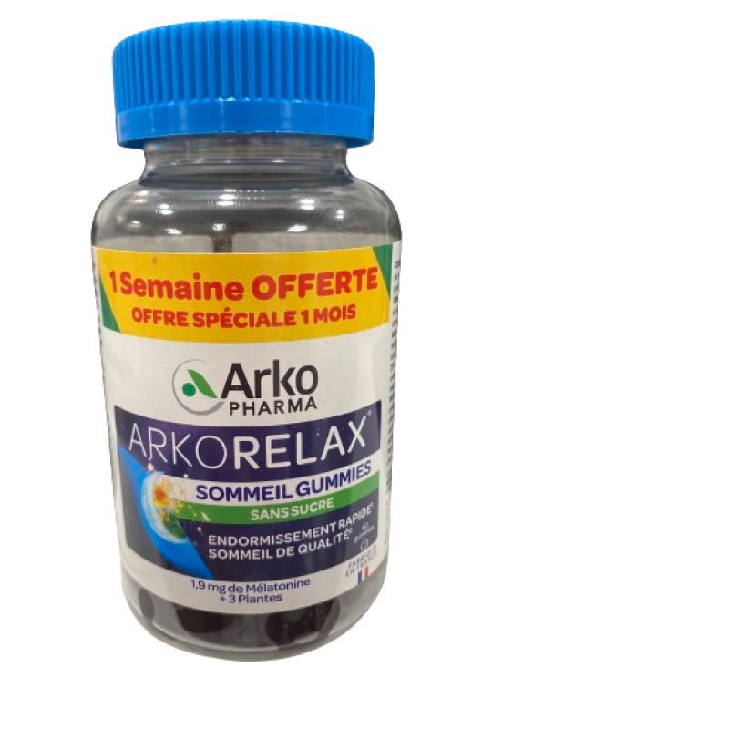 Arkopharma Arkorelax sommeil gummies 60 gummies sans sucre