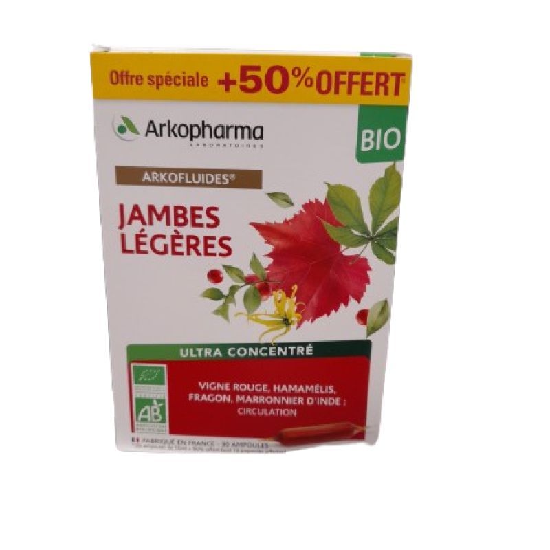 Jambes légères bio 30x10ml