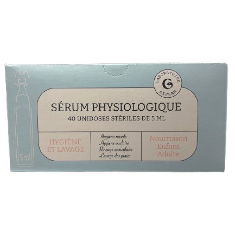Giphar -  Sérum Physiologique Unidose 5ml x40