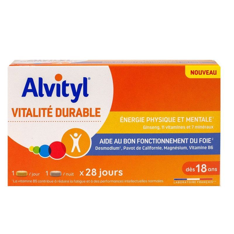 Vitalité durable énergie physique et mentale 56 comprimés