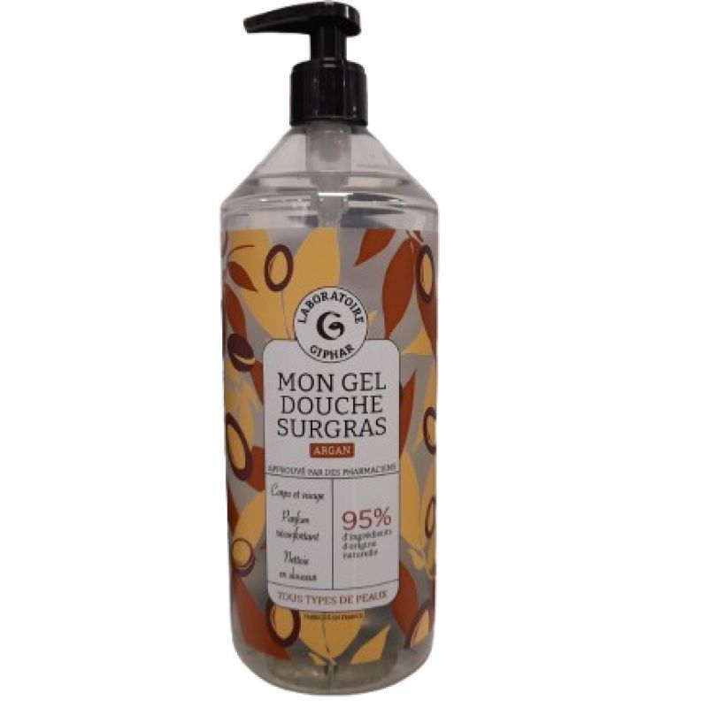 Giphar - Mon gel douche surgras Argan 1 litre