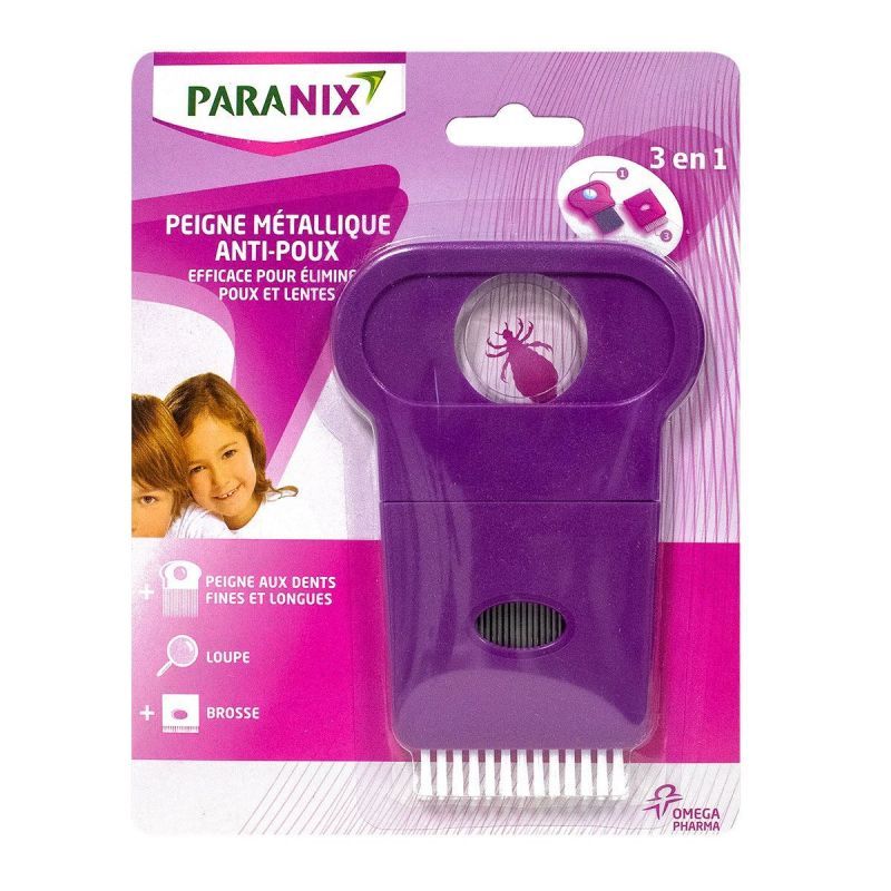 Paranix Peigne Metal Anti poux 3en1