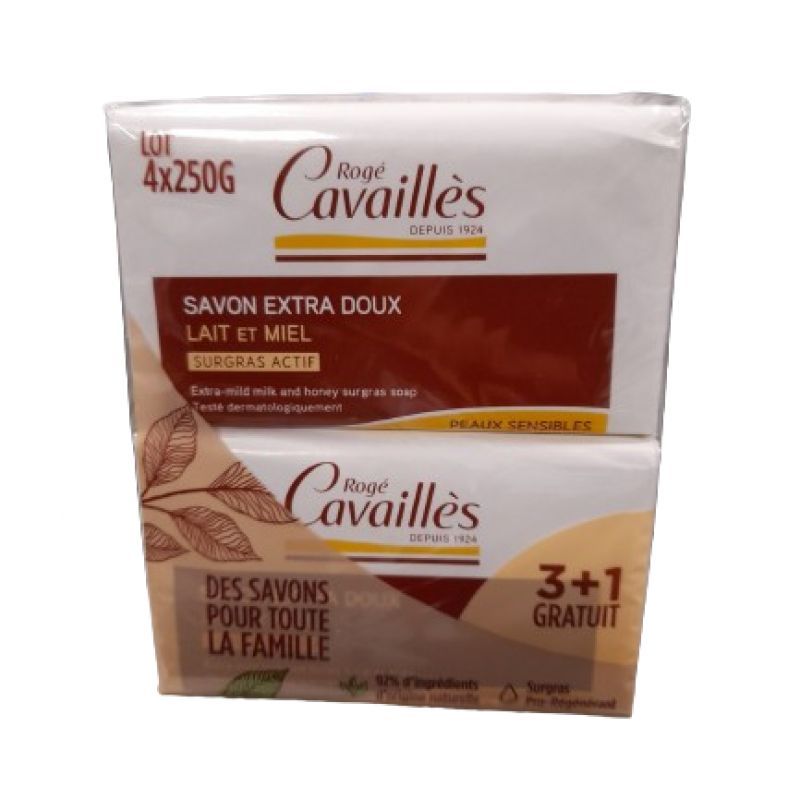 Cavailles Sav Lait/miel 3+1gra