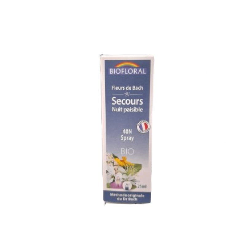 BIOFLORAL Fleurs de Bach Secours Nuit paisible Spray