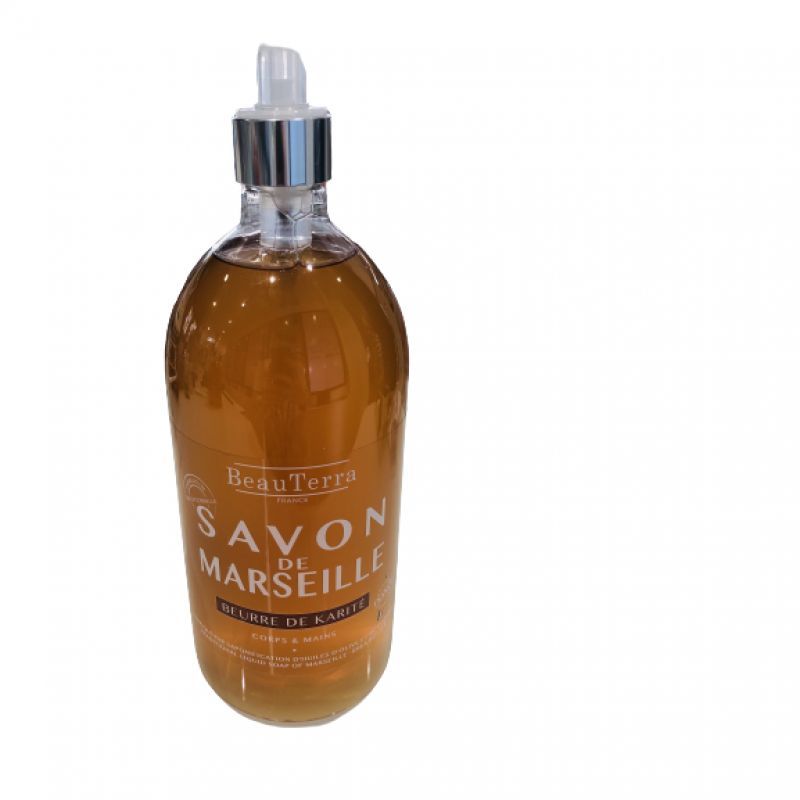 Savon de Marseille Beurre de Karité corps et mains 1L