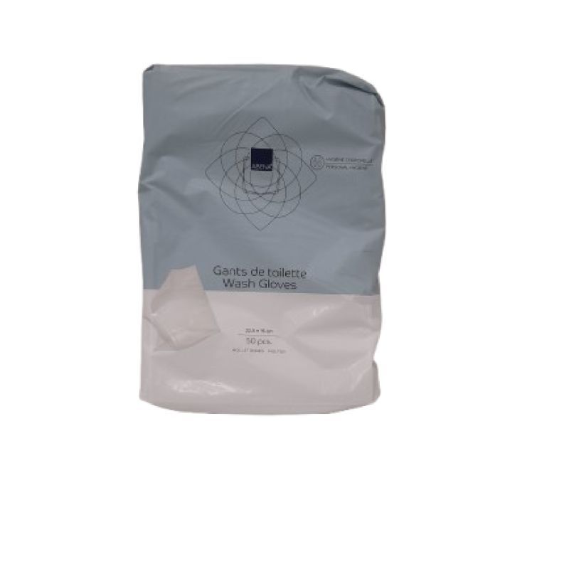 Gants de toilette jetables (50 pièces)