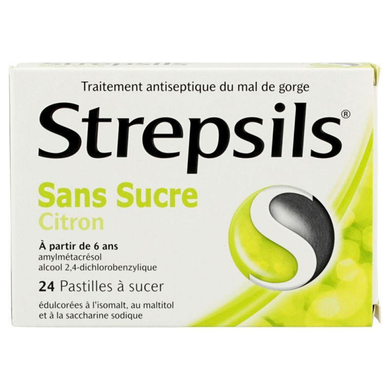 Strepsils Citron S/s 24 Pastilles