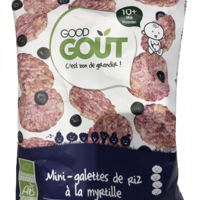 Mini-galettes de riz à la myrtille dès 10 mois +40g