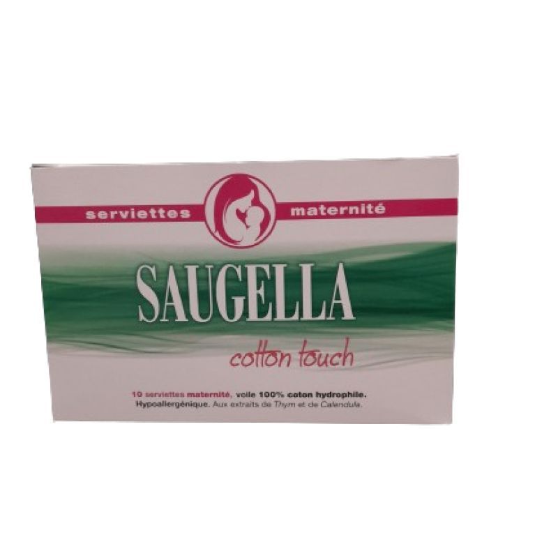 Saugella cotton touch - Serviettes maternité x10