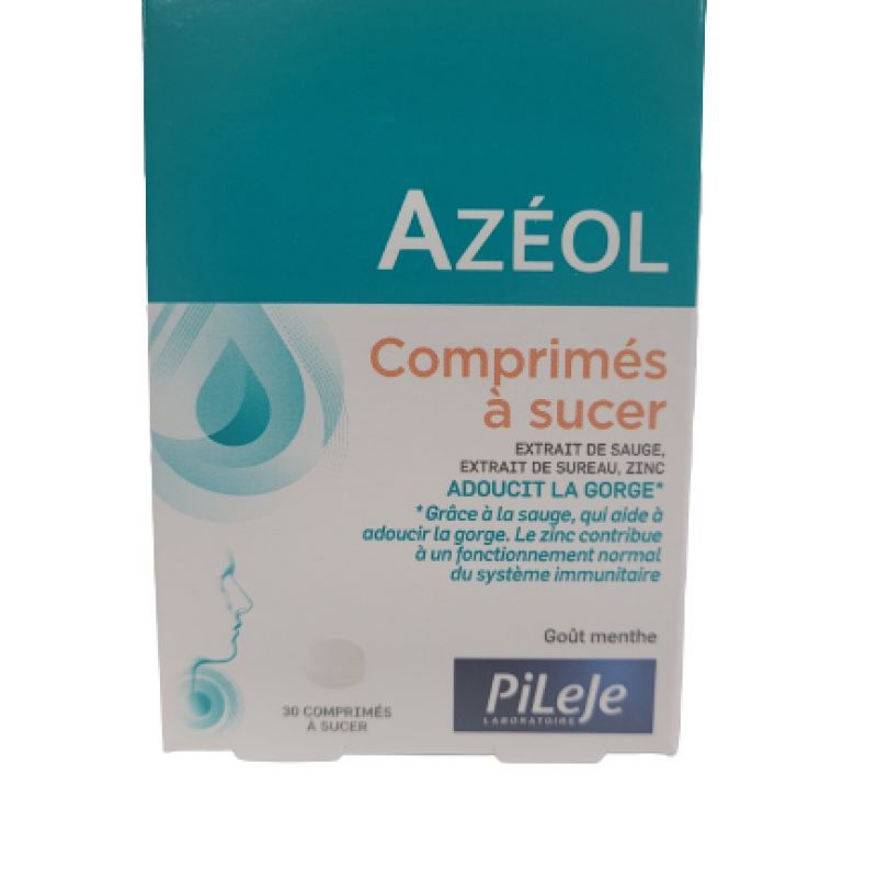 Azéol 30 comprimés goût menthe