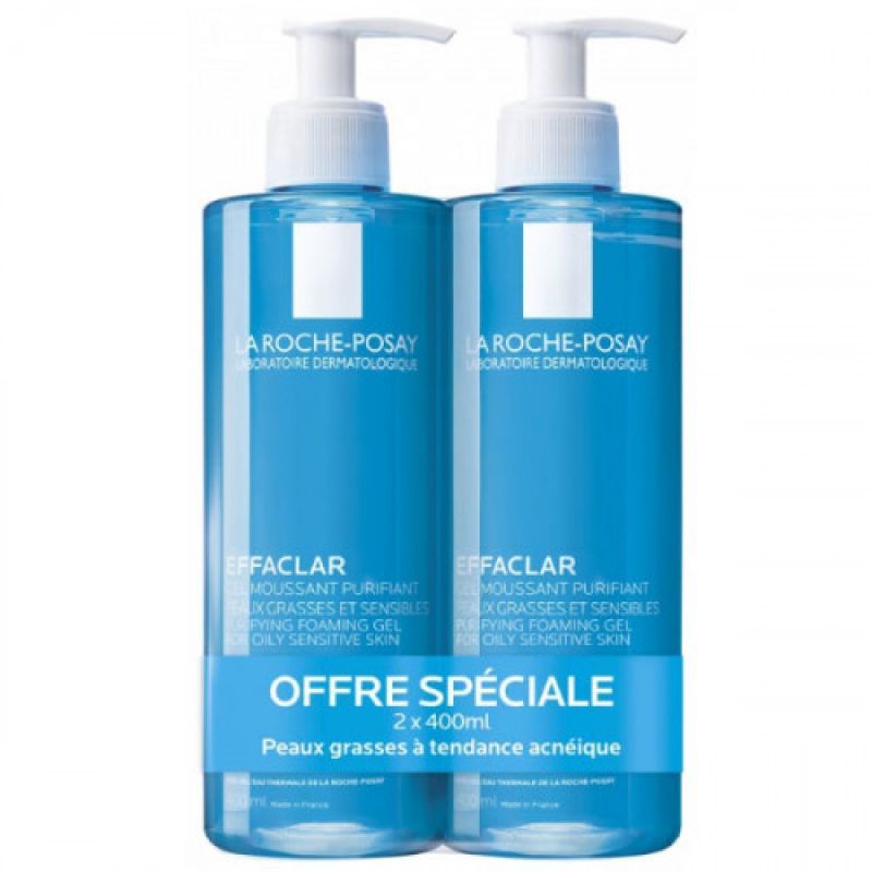 Effaclar Gel Moussant 400ml X2