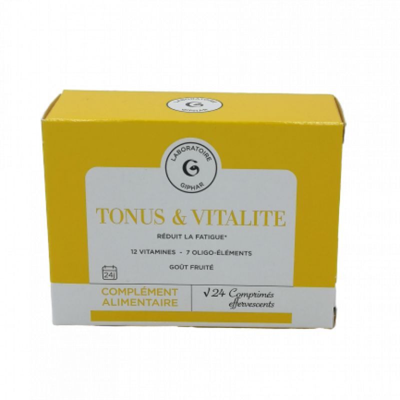 Giphar Tonus Vitalité 24 Cpr Effervescents