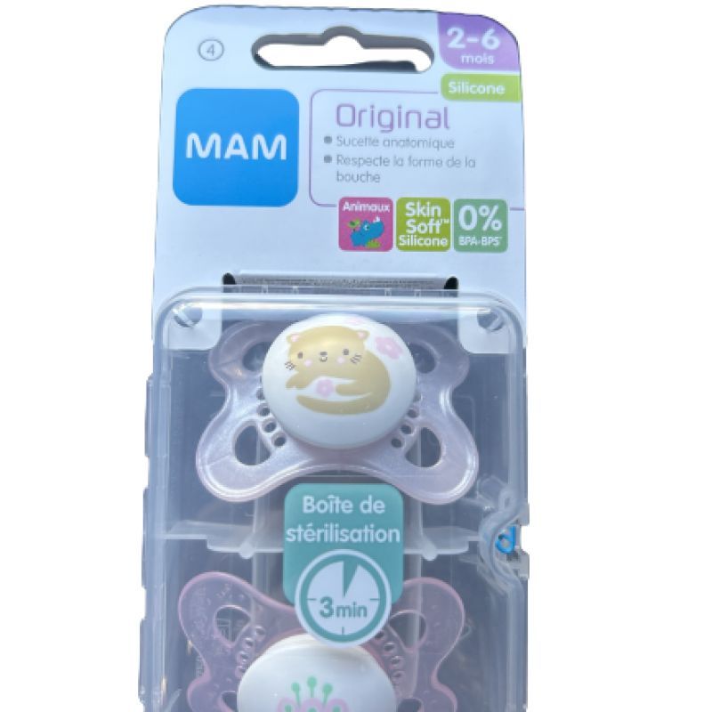 Sucette MAM Anat Silicone 2-6mois
