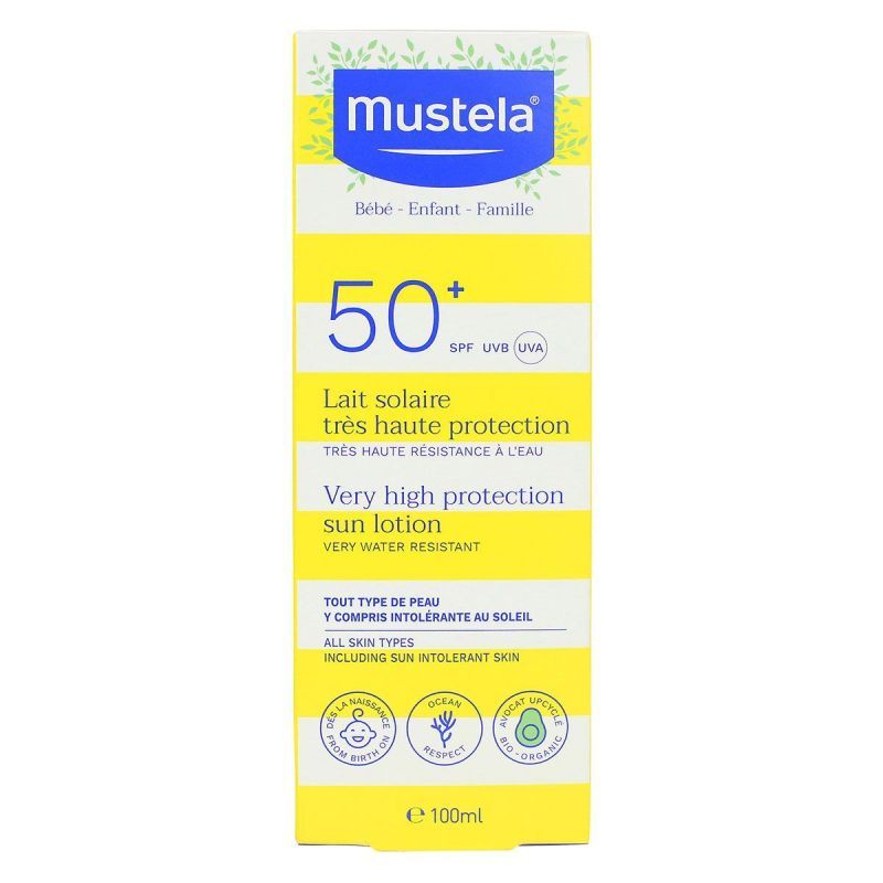 Lait solaire très haute protection bébé enfant famille SPF50+ 100ml