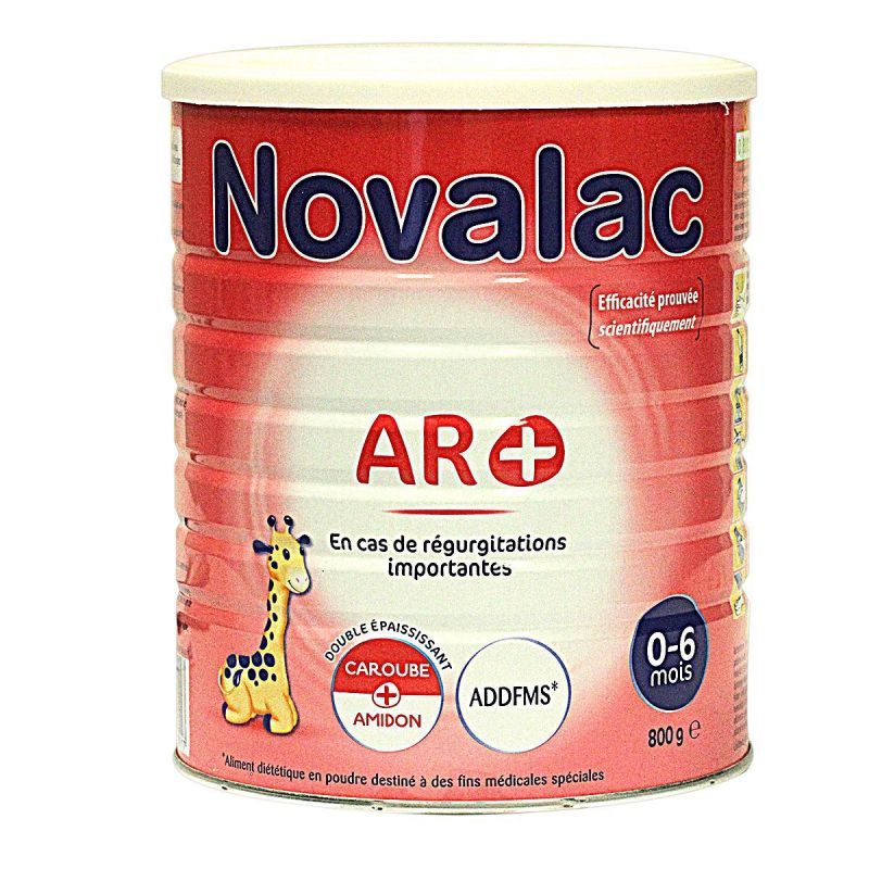 Novalac AR+ 1er âge lait poudre bébé 0-6mois 800g