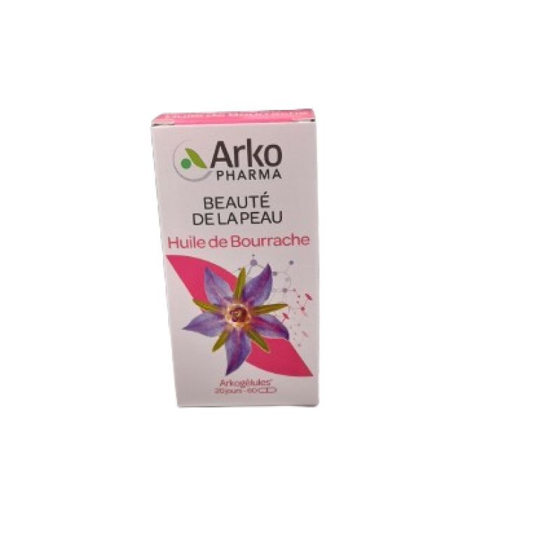 Arkogélules huile bourrache bio beauté de la peau 60 capsules