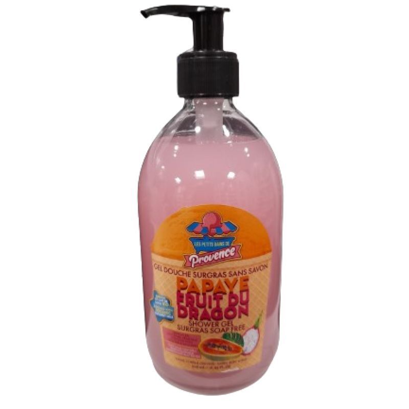 Gel douche surgras sans savon papaye-fruit du dragon 500ml