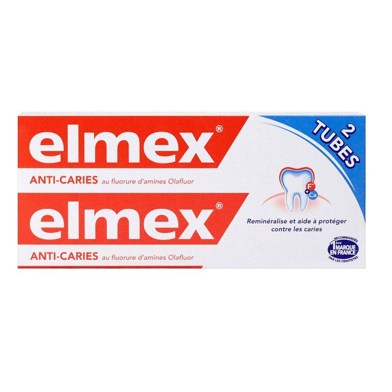Elmex - Dentifrice anti-caries 2x75mL