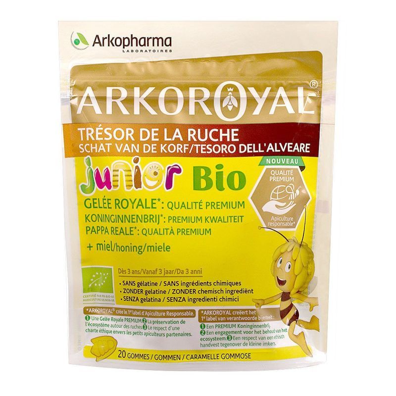 Arkoroyal Gomme Bio-sachet de 20 gommes