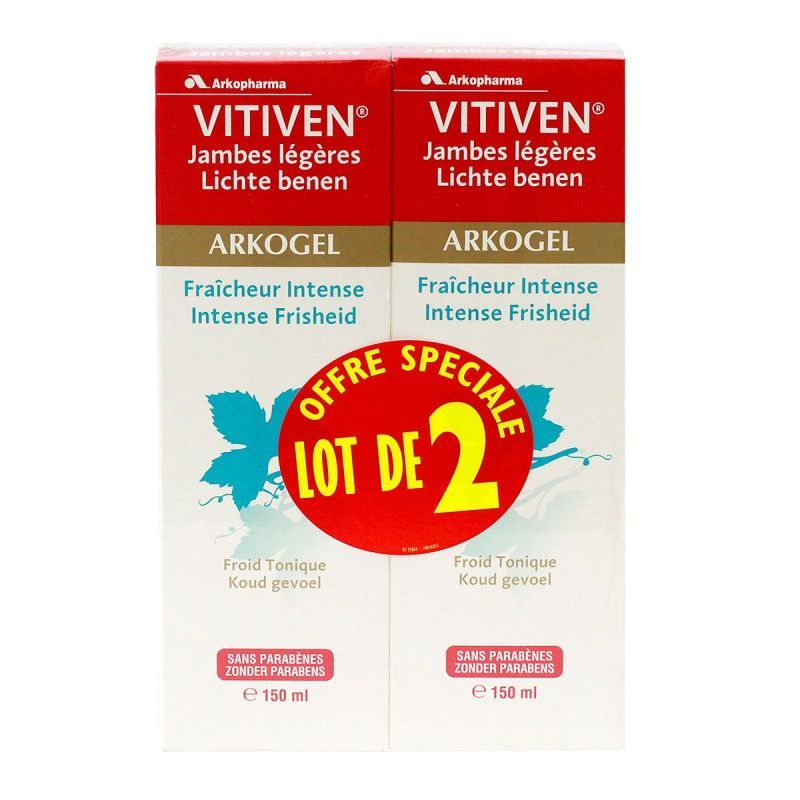 Arkogel Vitiven fraîcheur intense 2x150ml