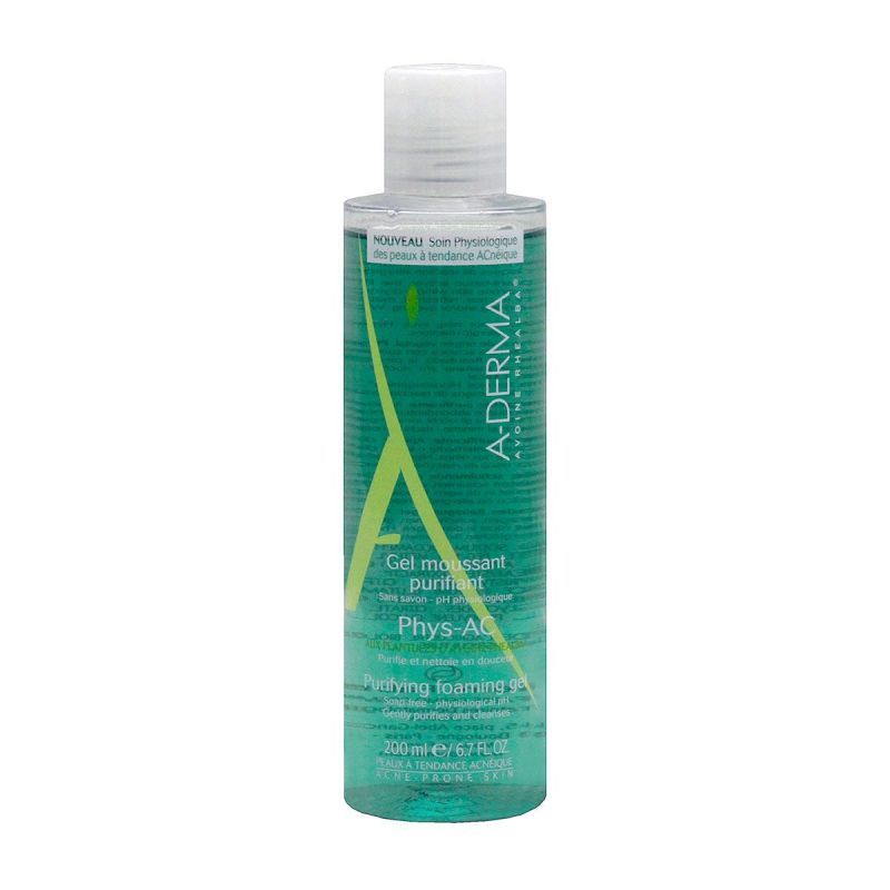 A-derma Phys-Ac gel moussant purifiant 200mL