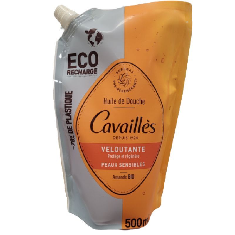 Cavaillès - Huile de douche veloutante eco recharge 500ml