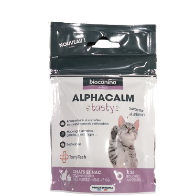 Biocanina Alphacalm Tasty chat/petits chiens/NAC x30 bouchées