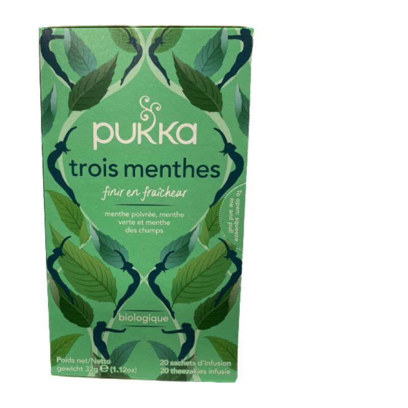 Pukka Infusion Trois menthes 20 sachets