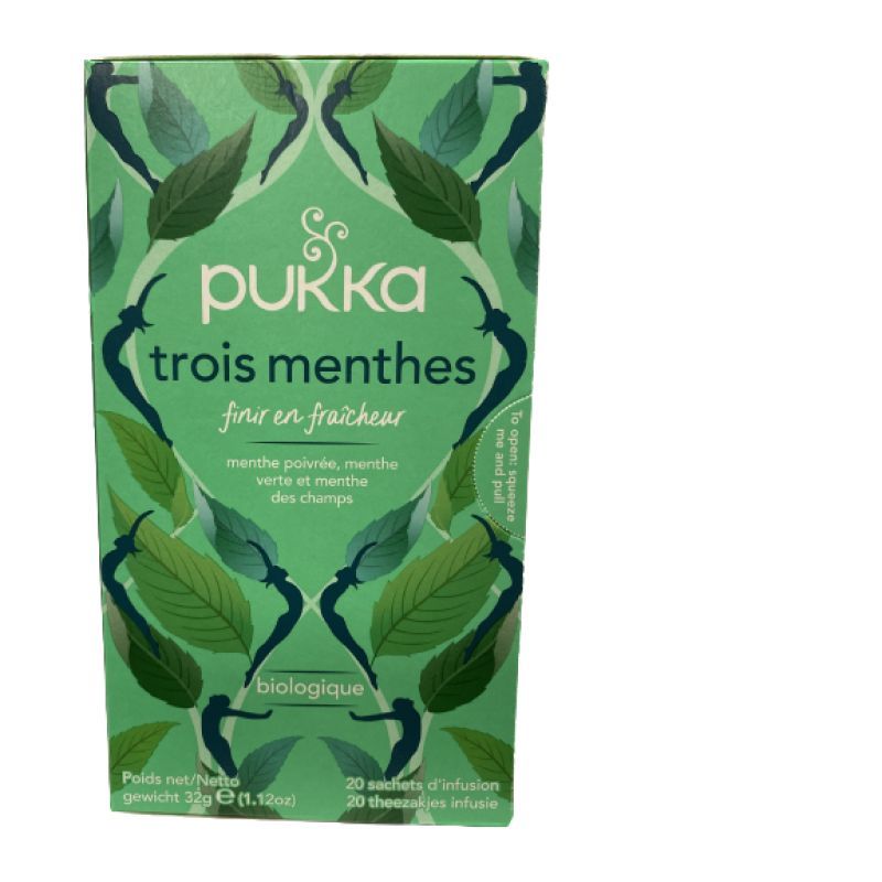 Pukka Infusion Trois menthes 20 sachets