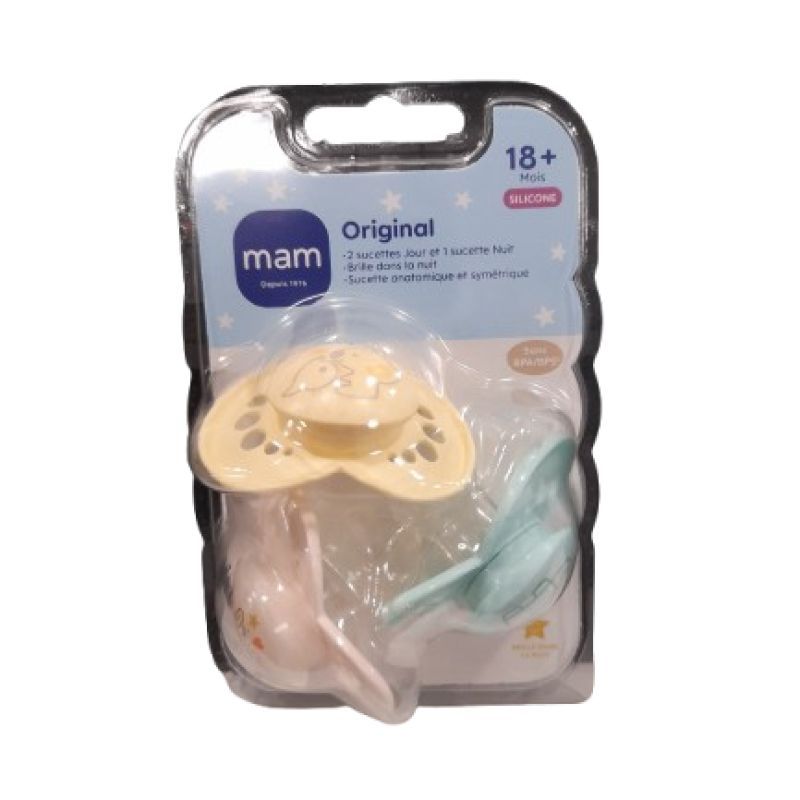 MAM Original silicone +18 mois (anatomique et symétrique)