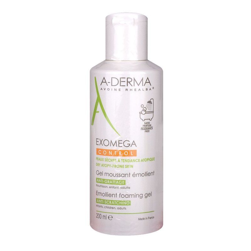 A-derma Exomega Control gel moussant émollient 200mL
