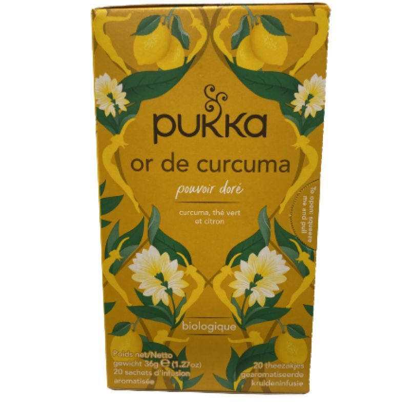 Pukka Infusion Or de curcuma 20 sachets