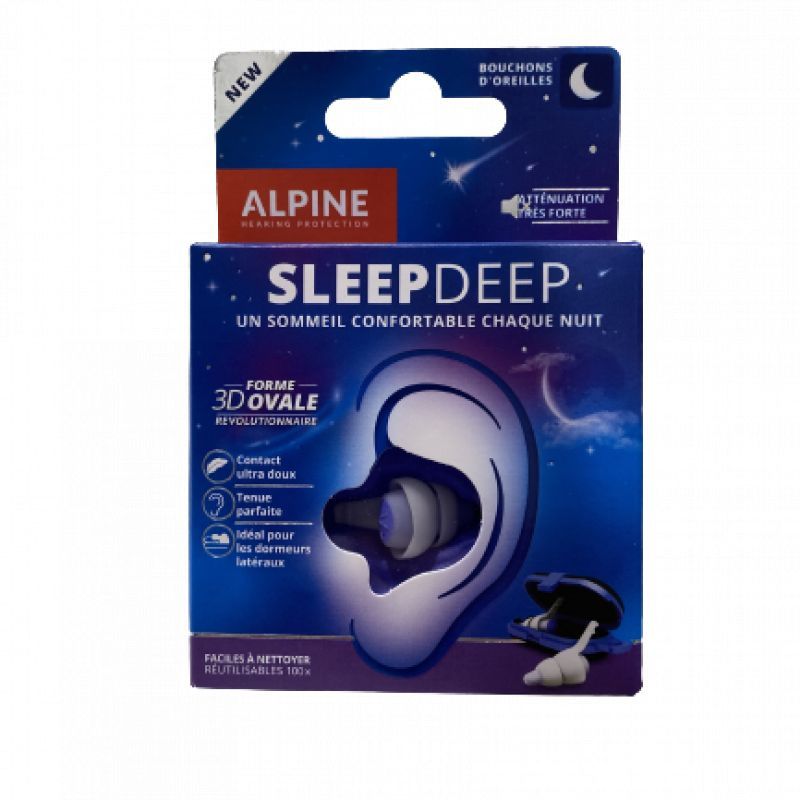 Alpine Bouchons d'oreilles Sleep Deep