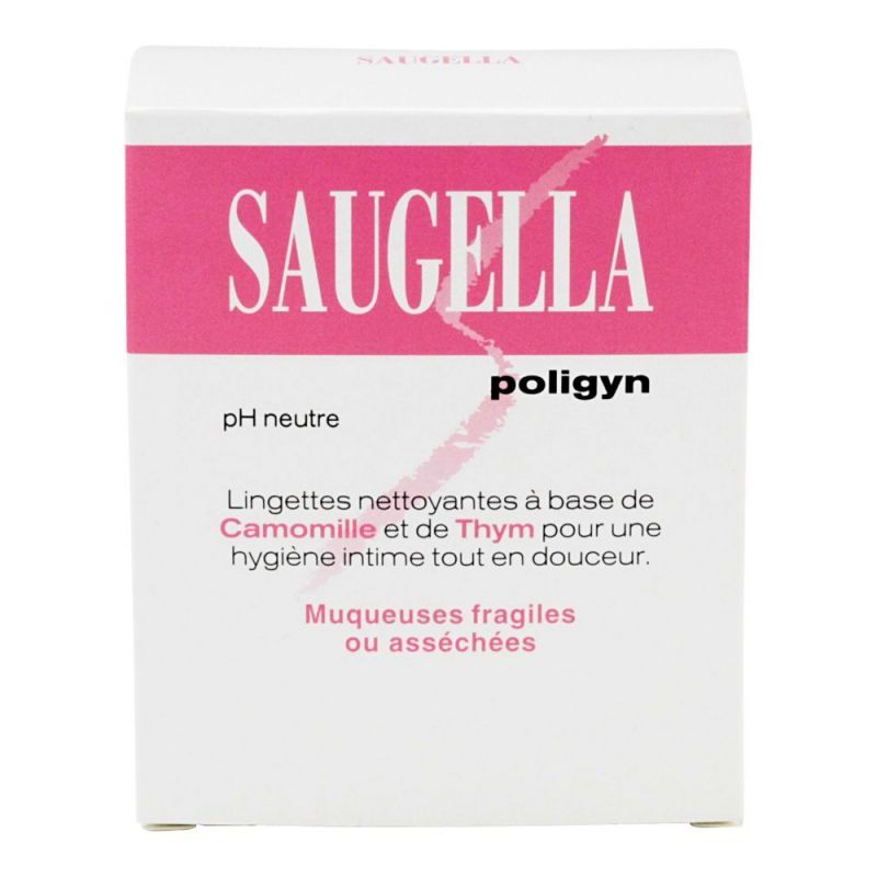 Saugella Poligyn 10 lingettes nettoyantes