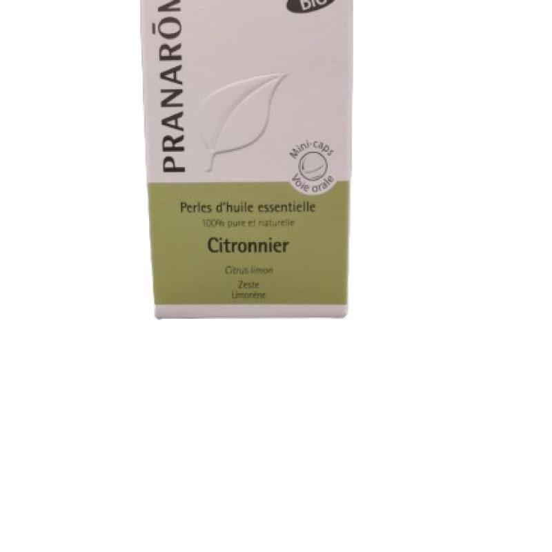 Pranarôm - Perles d'huile essentielle Citronnier - 60 perles