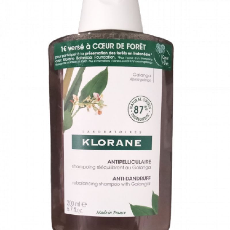 KLORANE Shampoing antipelliculaire rééquilibrant au Galanga 200ml