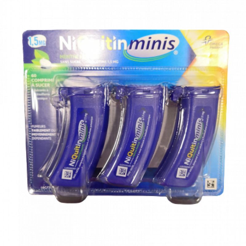 Niquitinminis 1,5mg Menthe Cp à sucer lot de 3