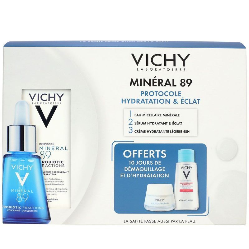 Coffret Mineral 89 sérum 30ml + routine + hydratation offerte