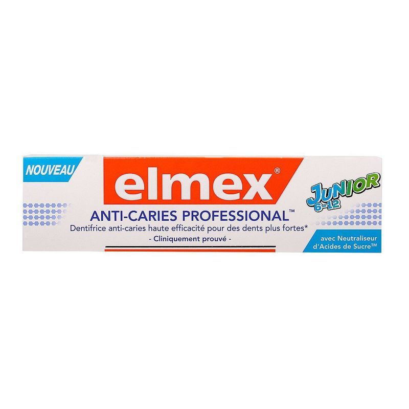 Elmex - Dentifrice anti-caries professional junior 6-12ans 75mL