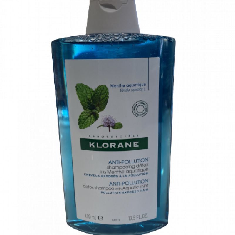 Klorane - shampoing menthe anti-pollution 400mL