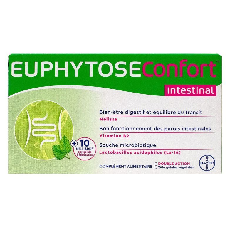 Euphytose confort intestinal 28 gélules végétales