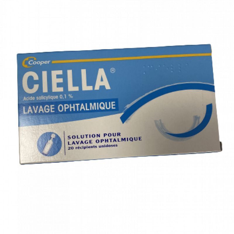 Ciella 0,1% Solution de Lavage  Ophtalmique Unidose 5mlx20