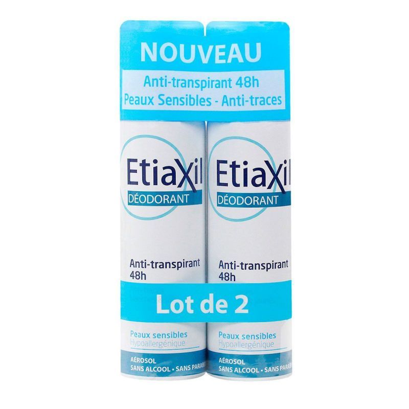 Etiaxil Deo 48h Aerosol- lot de 2*150ml