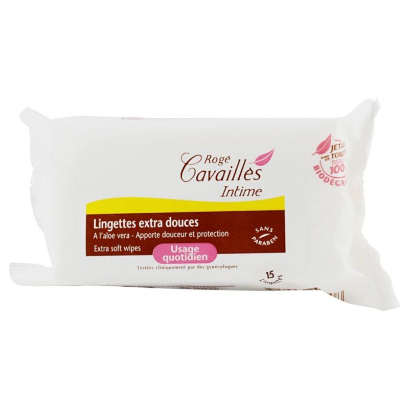 Cavailles Intime Lingettes Extra-douces x15