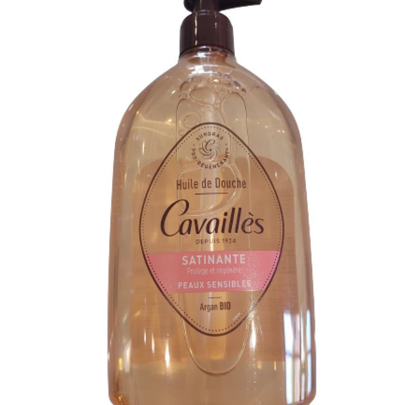 Cavailles - Huile douche satinante à l'argan bio - 750 ml