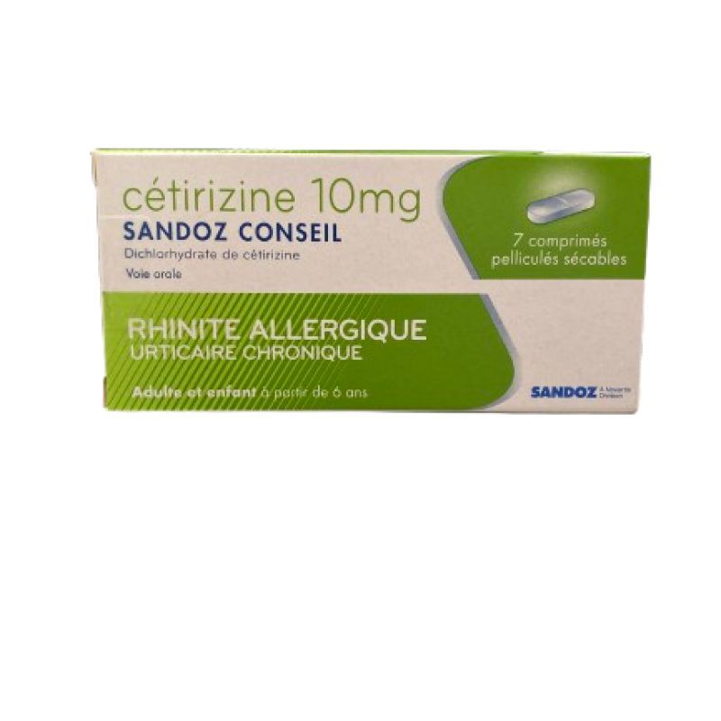 Cetirizine 10mg Sdz Cons Cpr