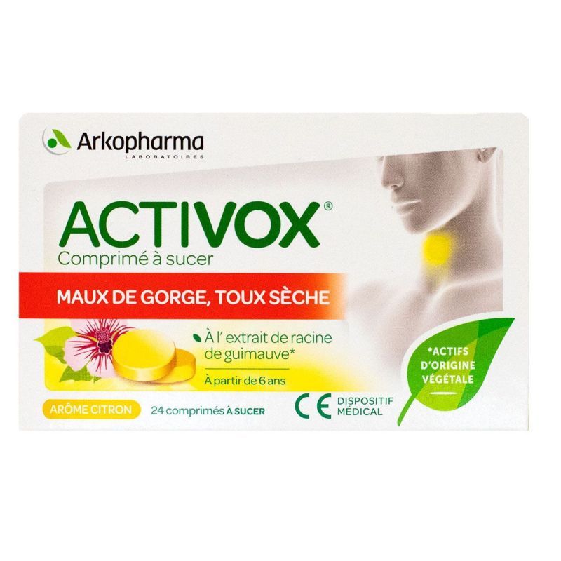 Activox Citron 24 comprimés à sucer