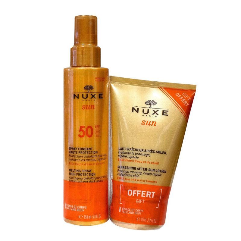 Spray fondant SPF 50 + 100mL lait fraîcheur offert